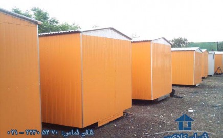 فروش کانکس ۲٫۵*۶ آماده زرد رنگ