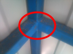 جوش کامل در اسکلت کانکس های تهران کانکس