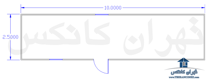 نقشه کانکس 2.5× 10 ساده