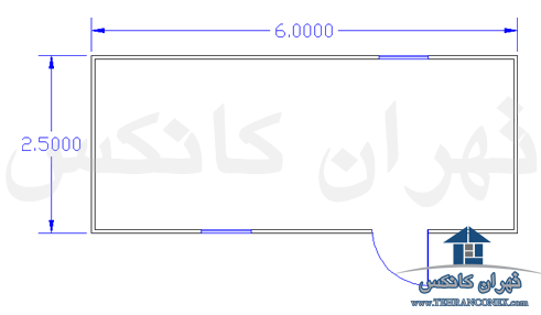 نقشه کانکس 2.5× 6 ساده